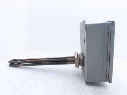 Watlow Immersion Heater 6kw 480V 3PH 120V Control Panel 2"NPT Screw Plug 16"L