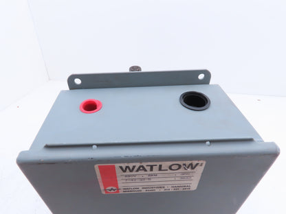 Watlow Immersion Heater 6kw 480V 3PH 120V Control Panel 2"NPT Screw Plug 16"L