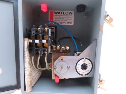 Watlow Immersion Heater 6kw 480V 3PH 120V Control Panel 2"NPT Screw Plug 16"L