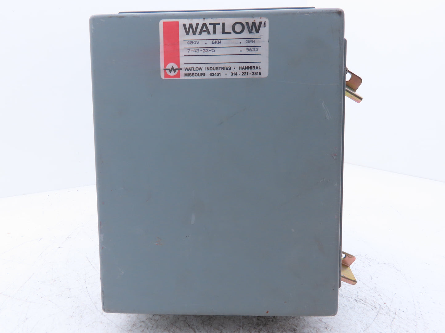 Watlow Immersion Heater 6kw 480V 3PH 120V Control Panel 2"NPT Screw Plug 16"L