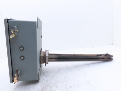 Watlow Immersion Heater 6kw 480V 3PH 120V Control Panel 2"NPT Screw Plug 16"L