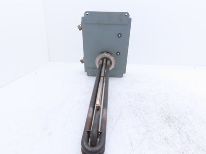 Watlow Immersion Heater 6kw 480V 3PH 120V Control Panel 2"NPT Screw Plug 16"L