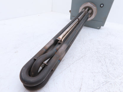 Watlow Immersion Heater 6kw 480V 3PH 120V Control Panel 2"NPT Screw Plug 16"L