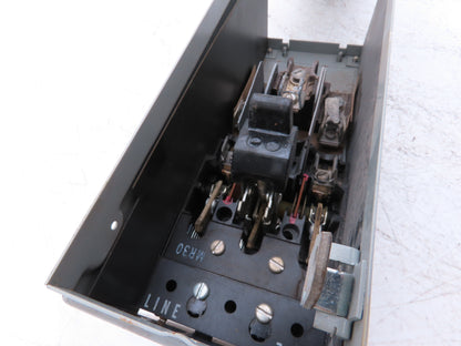 General Electric THFP321X 3-Pole Fusible Disconnect Switch Panel Mount 30A 240V