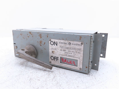 General Electric THFP321X 3-Pole Fusible Disconnect Switch Panel Mount 30A 240V