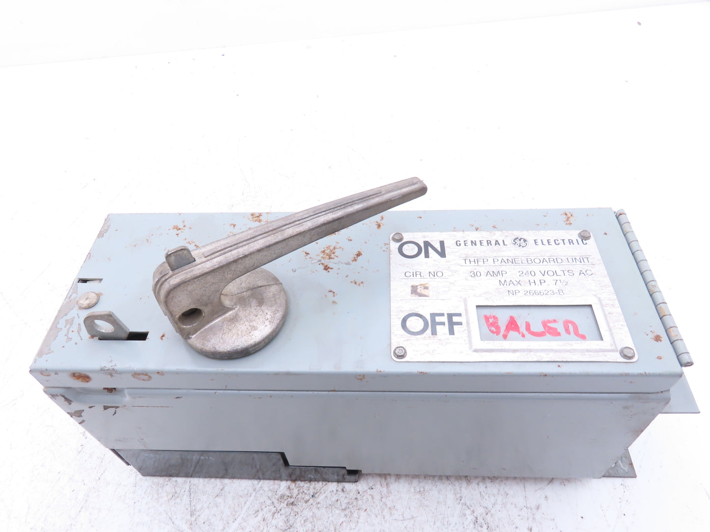 General Electric THFP321X 3-Pole Fusible Disconnect Switch Panel Mount 30A 240V