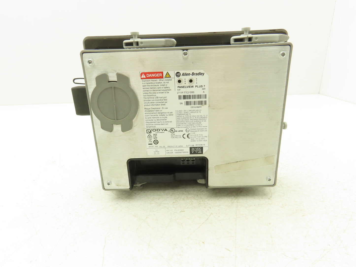 Allen Bradley 2711P-T7C21D8S PanelView Plus 7 Touch HMI 24VDC Control Panel