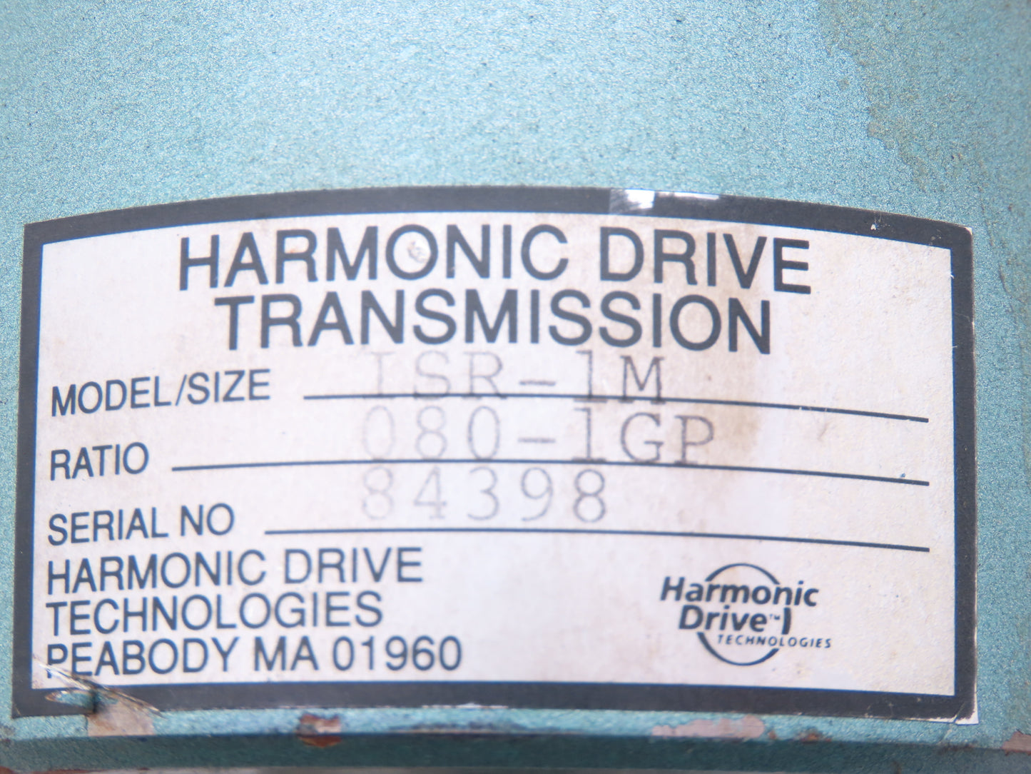 Harmonic Drive ISR-1M Inline Gear Reducer 80:1 Ratio Gearbox 21rpm 080-1GP