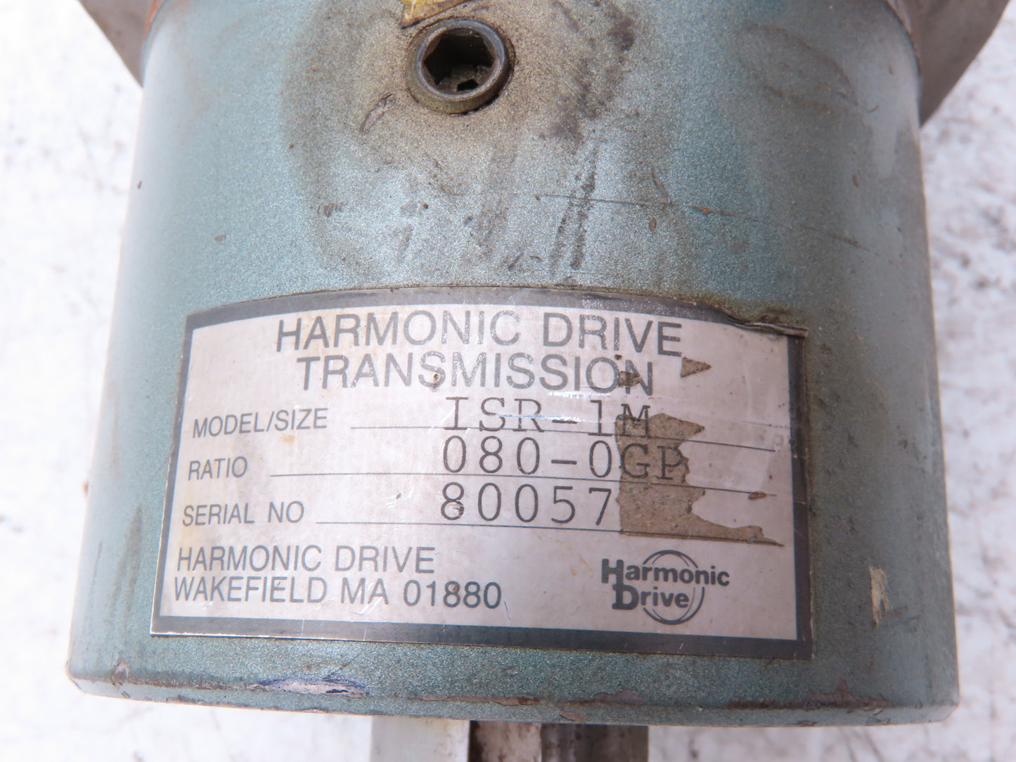 Harmonic Drive ISR-1M Inline Gear Reducer 80:1 Ratio Gearbox 21rpm 080-0GP