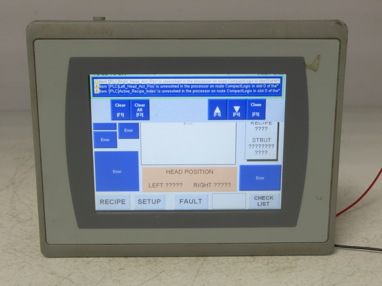 Allen Bradley 2711P-T7C21D8S PanelView Plus 7 Touch HMI 24VDC Control Panel