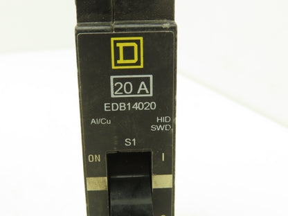 Square D EDB14020 Bolt-On Circuit Breaker 20A 277V 1P 1PH EDB 20 AMP Lot of 8