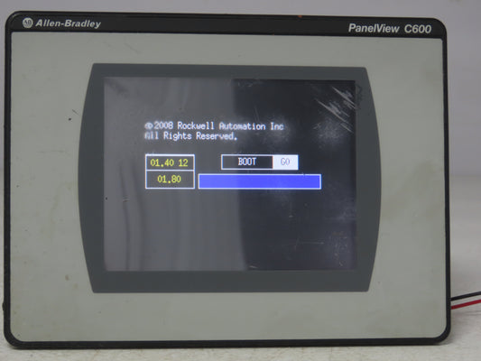 Allen Bradley 2711C  -T6T PanelView 1000 HMI Control Panel Ser A Rev A 24VDC