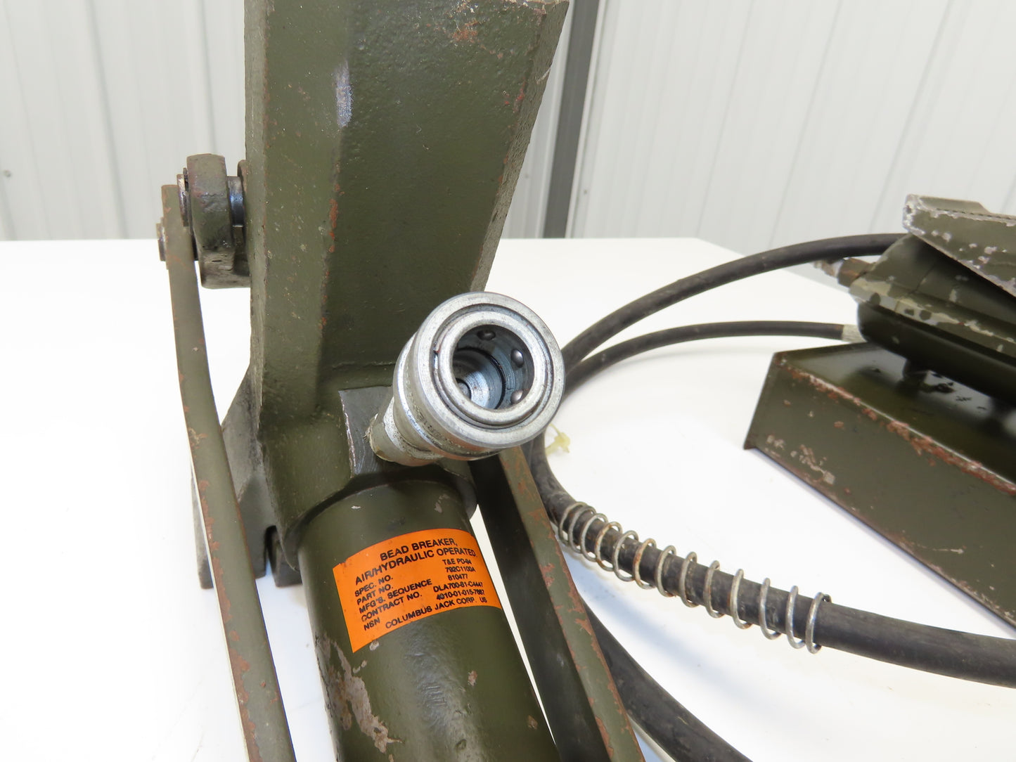 Columbus Jack T&E PD-94 Air Hydraulic Tire Changer Bead Breaker Foot Pedal Pump