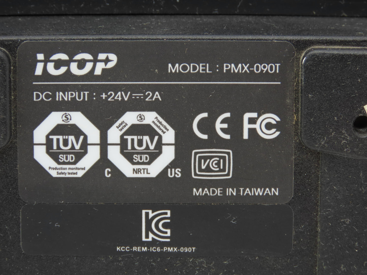 ICOP 825-0428-1R Cognex 9" Resistive Touch Panel 1024x600 LCD Screen PMX-090T
