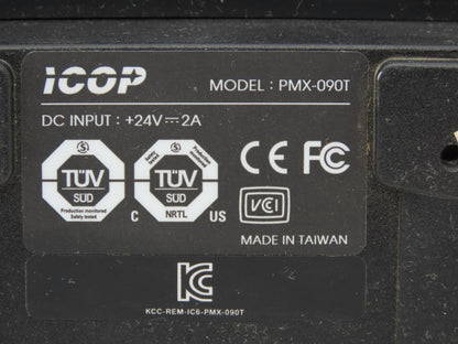 ICOP 825-0428-1R Cognex 9" Resistive Touch Panel 1024x600 LCD Screen PMX-090T