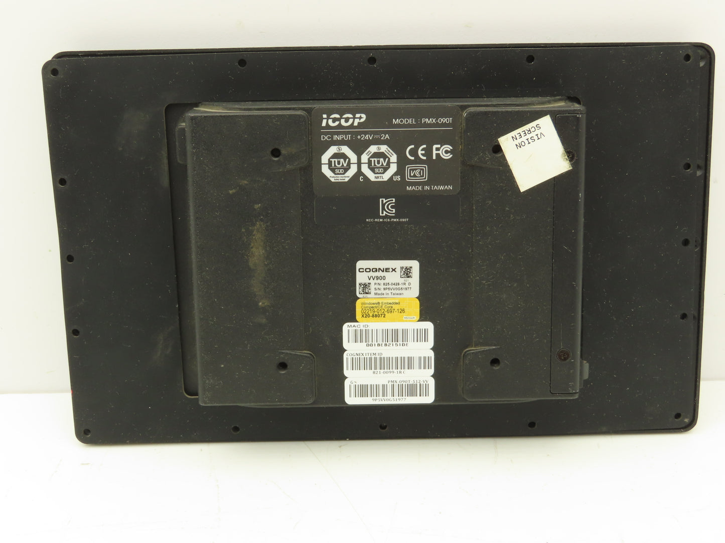 ICOP 825-0428-1R Cognex 9" Resistive Touch Panel 1024x600 LCD Screen PMX-090T
