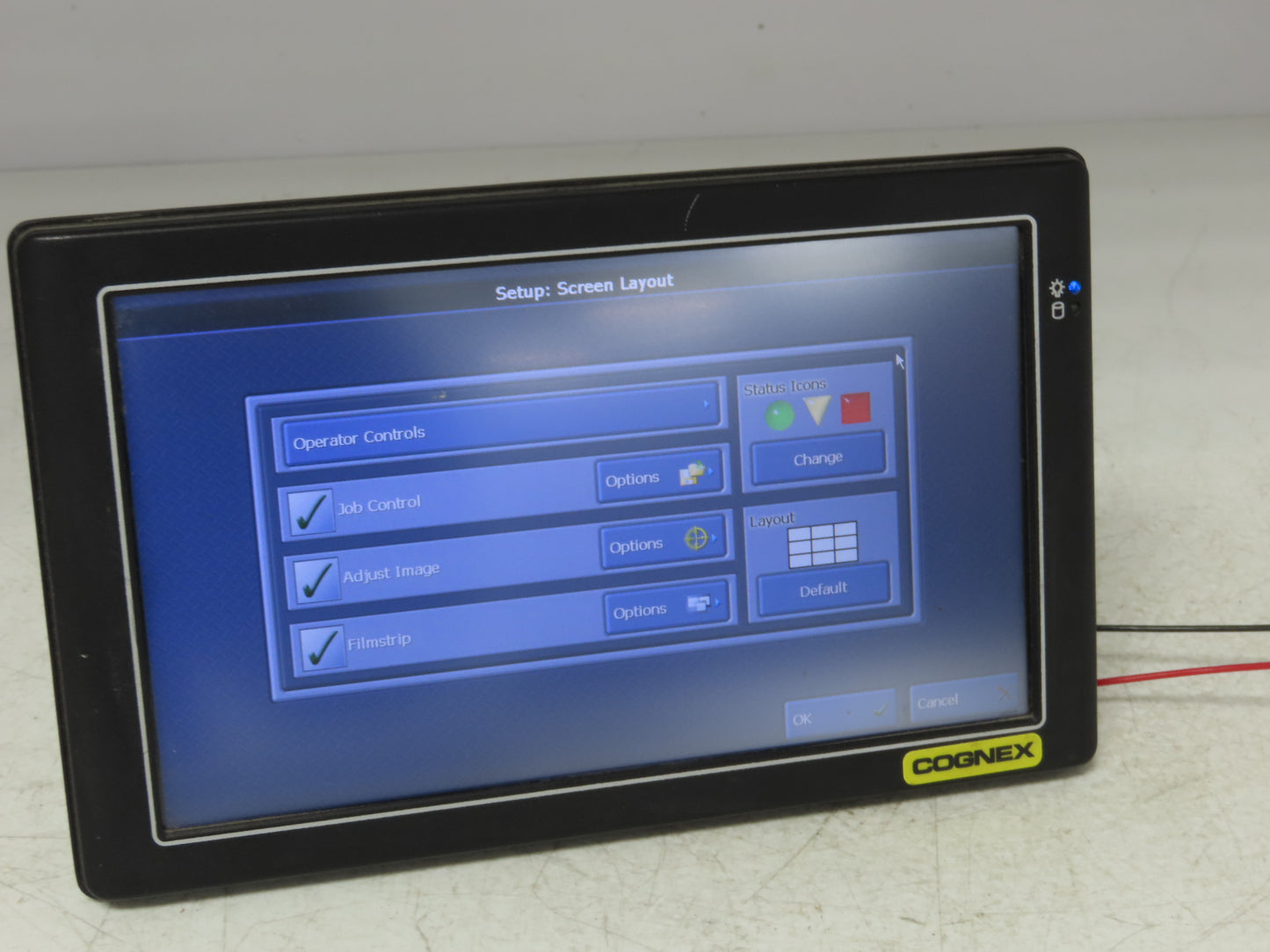 ICOP 825-0428-1R Cognex 9" Resistive Touch Panel 1024x600 LCD Screen PMX-090T