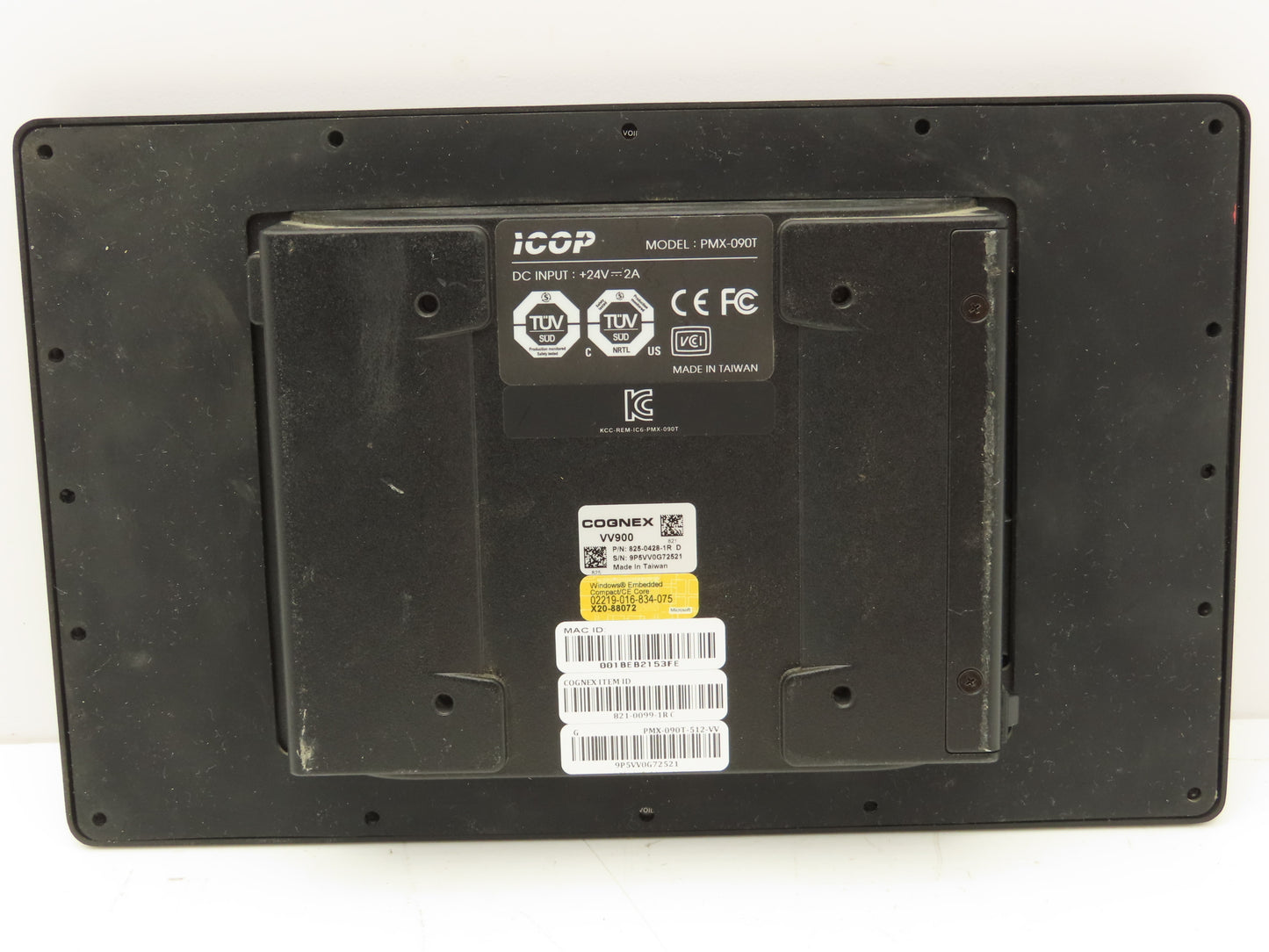ICOP 825-0428-1R Cognex 9" Resistive Touch Panel 1024x600 LCD Screen PMX-090T