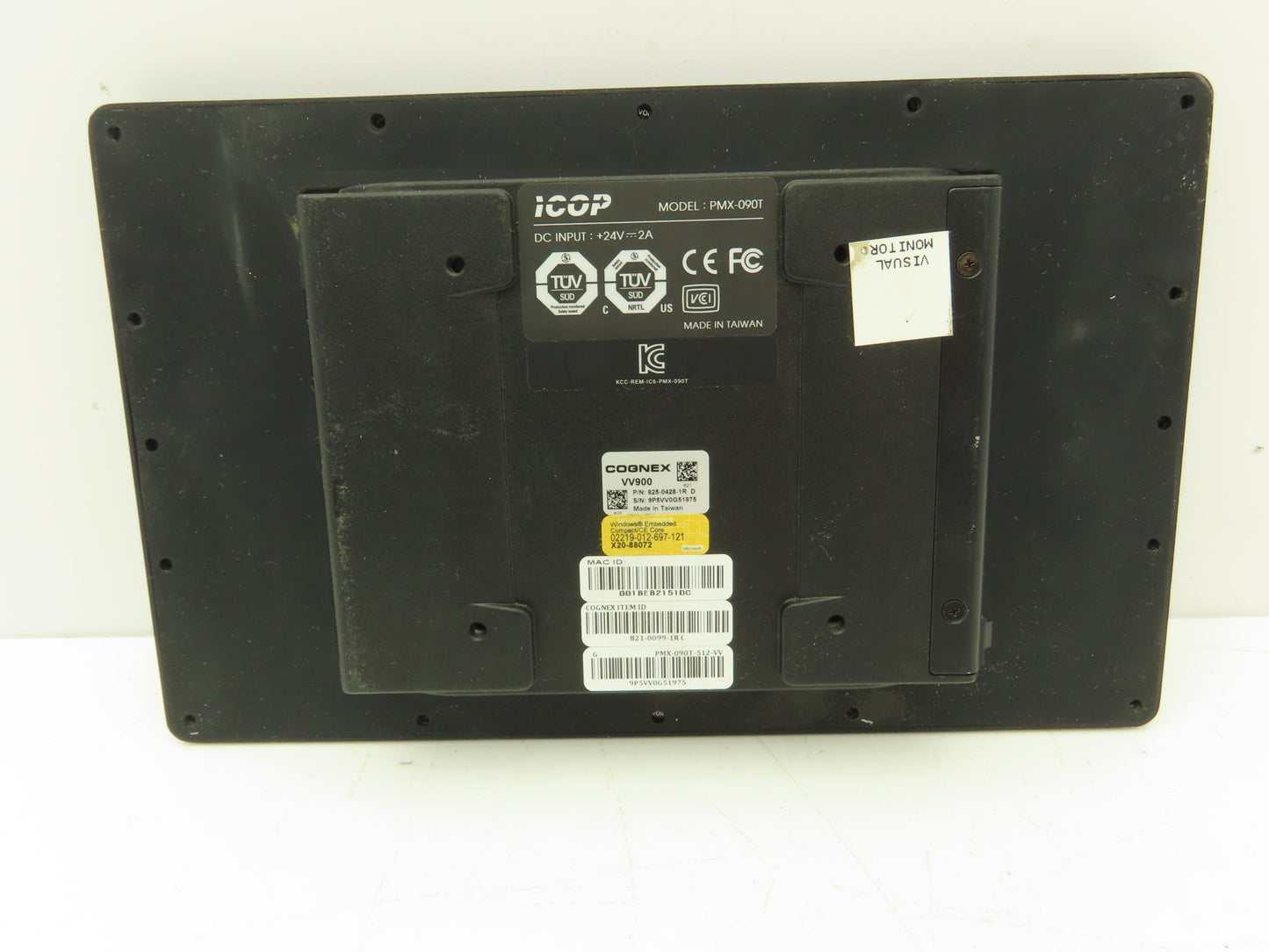 ICOP 825-0428-1R Cognex 9" Resistive Touch Panel 1024x600 LCD Screen PMX-090T