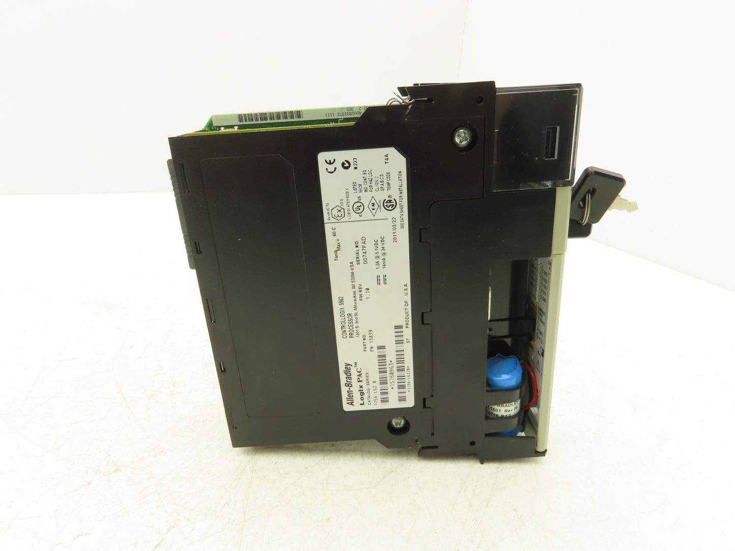 Allen Bradley 1756-L62 ControlLogix 5562 Processor Logix Pac Ser B Fw Rev 1.10