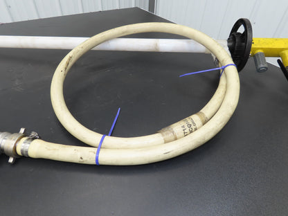 Lutz MD-2 Pneumatic Air Drum Container Pump 48" Plastic Tube w/Hose PVDF 41-L DL