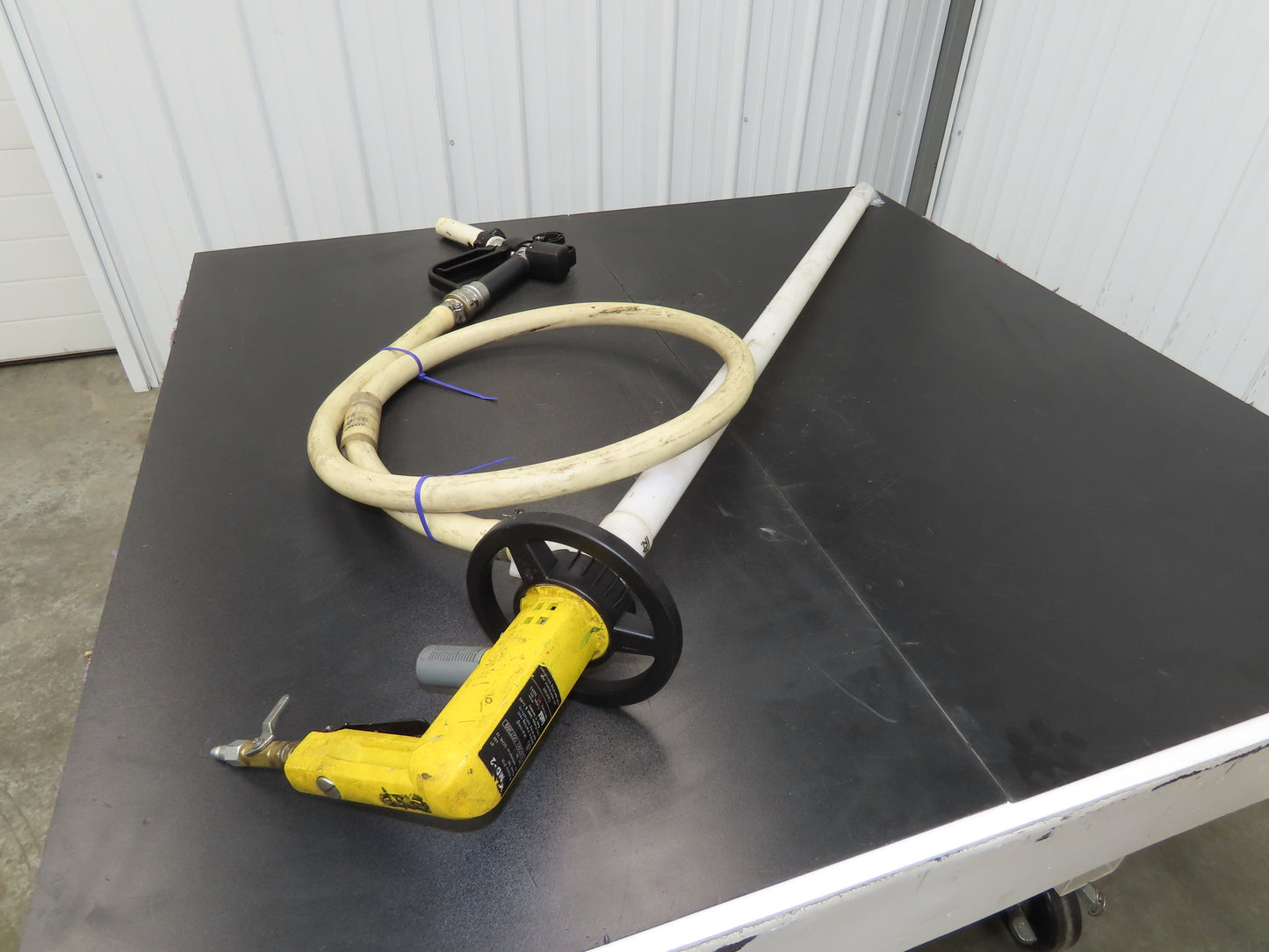 Lutz MD-2 Pneumatic Air Drum Container Pump 48" Plastic Tube w/Hose PVDF 41-L DL