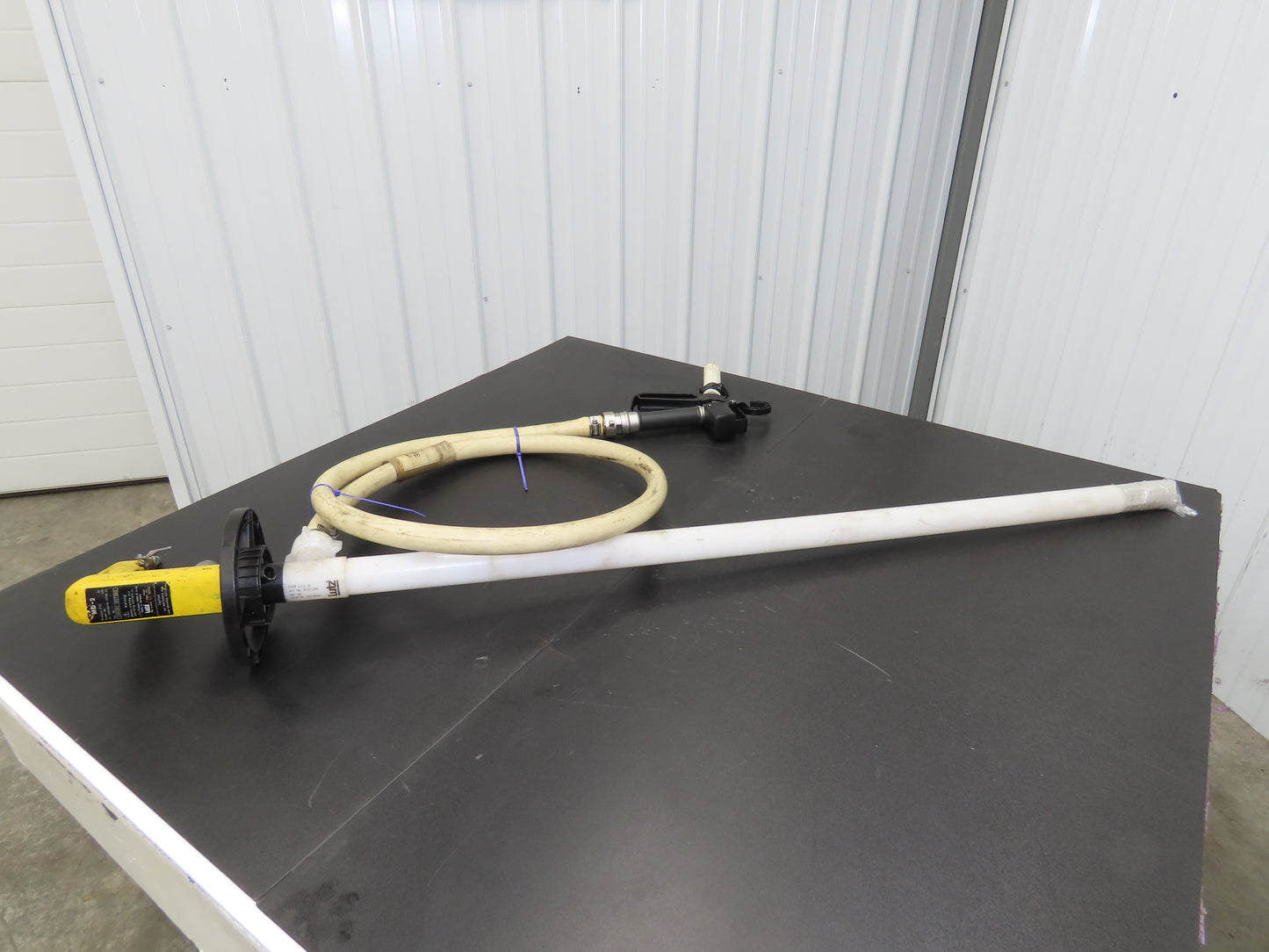 Lutz MD-2 Pneumatic Air Drum Container Pump 48" Plastic Tube w/Hose PVDF 41-L DL