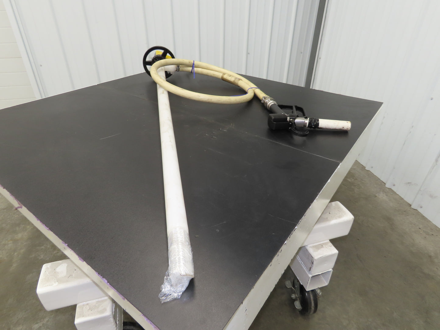 Lutz MD-2 Pneumatic Air Drum Container Pump 48" Plastic Tube w/Hose PVDF 41-L DL