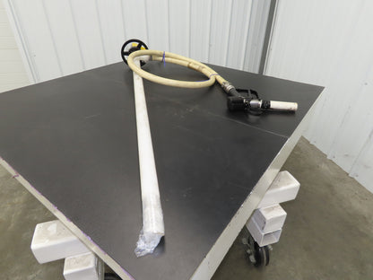 Lutz MD-2 Pneumatic Air Drum Container Pump 48" Plastic Tube w/Hose PVDF 41-L DL