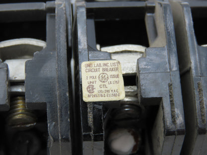 General Electric THQB2120 Bolt-On Circuit Breaker 20A 240V 2 Pole 1PH Lot of 7