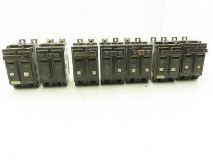 General Electric THQB2120 Bolt-On Circuit Breaker 20A 240V 2 Pole 1PH Lot of 7