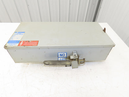 Westinghouse Fusible Busway Disconnect Switch Bus Plug 60A 600VAC 3PH 3W