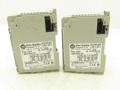 Allen Bradley 1769-OW8 8PT Compact I/O Modules Ser B F/W Rev 3.1 Mixed Lot of 2