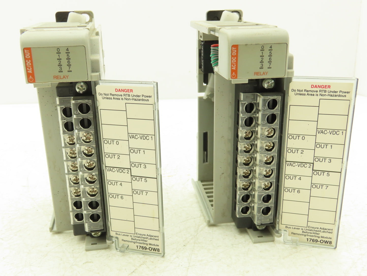 Allen Bradley 1769-OW8 8PT Compact I/O Modules Ser B F/W Rev 3.1 Mixed Lot of 2
