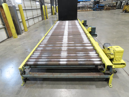 Hytrol 25-CRR 50"W x 15'L Pallet Conveyor 2.5" Roller 3PH Chain Drive 35FPM