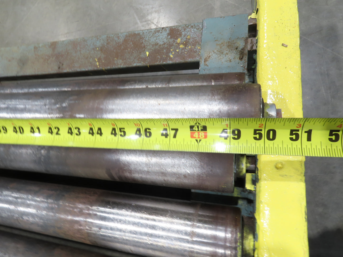 Hytrol 25-CRR 50"W x 15'L Pallet Conveyor 2.5" Roller 3PH Chain Drive 35FPM