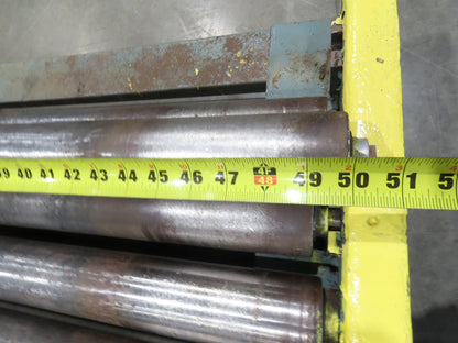 Hytrol 25-CRR 50"W x 15'L Pallet Conveyor 2.5" Roller 3PH Chain Drive 35FPM