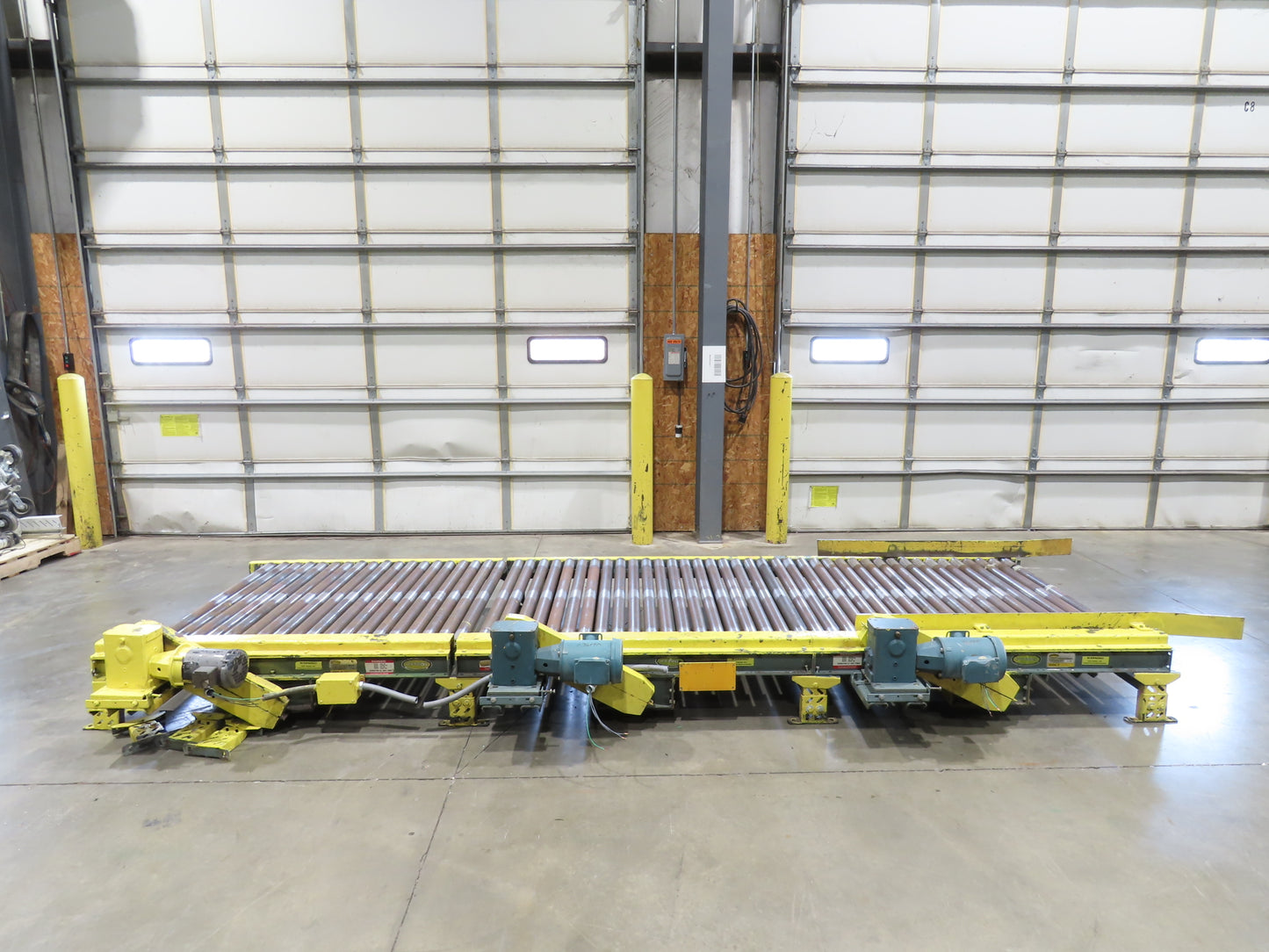 Hytrol 25-CRR 50"W x 15'L Pallet Conveyor 2.5" Roller 3PH Chain Drive 35FPM