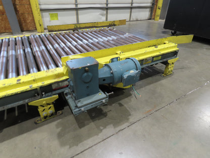 Hytrol 25-CRR 50"W x 15'L Pallet Conveyor 2.5" Roller 3PH Chain Drive 35FPM