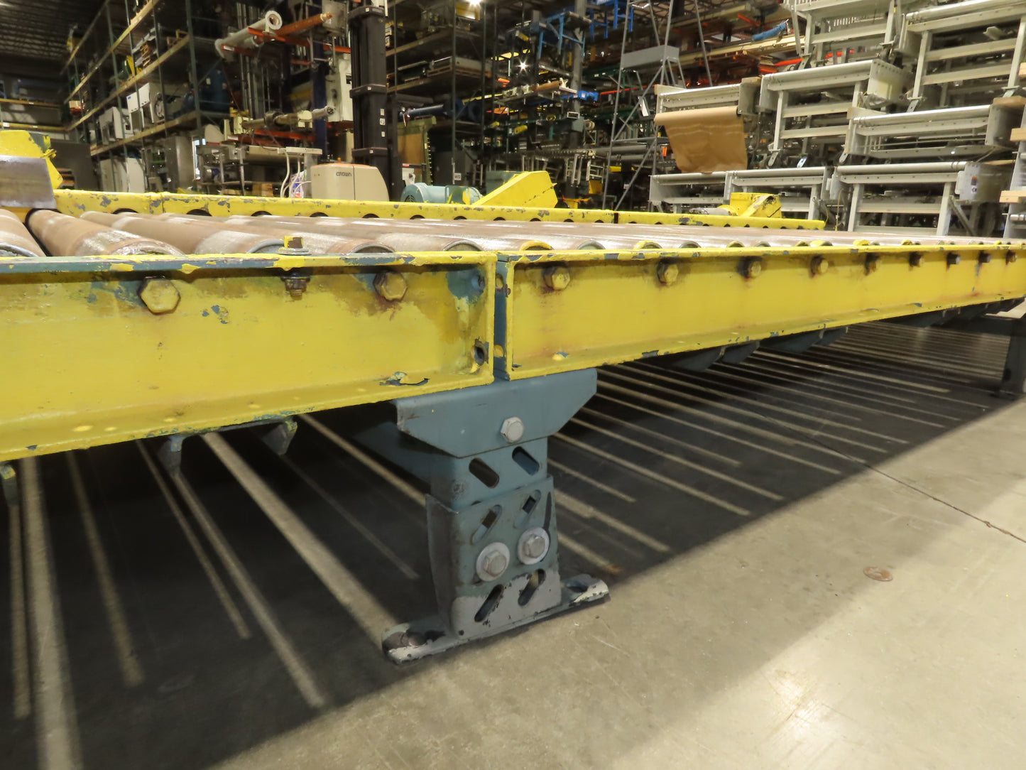 Hytrol 25-CRR 50"W x 15'L Pallet Conveyor 2.5" Roller 3PH Chain Drive 35FPM