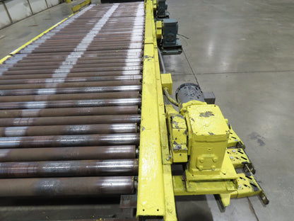 Hytrol 25-CRR 50"W x 15'L Pallet Conveyor 2.5" Roller 3PH Chain Drive 35FPM