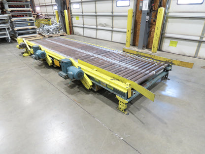 Hytrol 25-CRR 50"W x 15'L Pallet Conveyor 2.5" Roller 3PH Chain Drive 35FPM