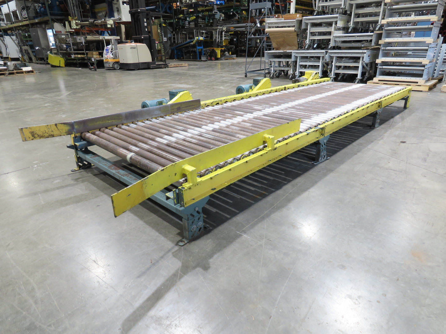 Hytrol 25-CRR 50"W x 15'L Pallet Conveyor 2.5" Roller 3PH Chain Drive 35FPM