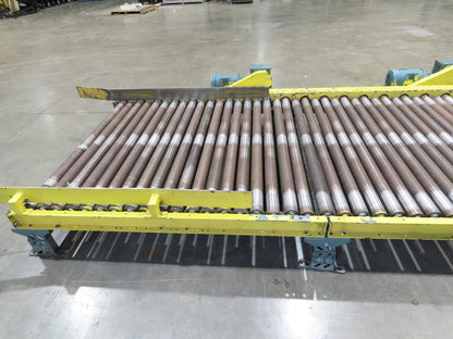 Hytrol 25-CRR 50"W x 15'L Pallet Conveyor 2.5" Roller 3PH Chain Drive 35FPM