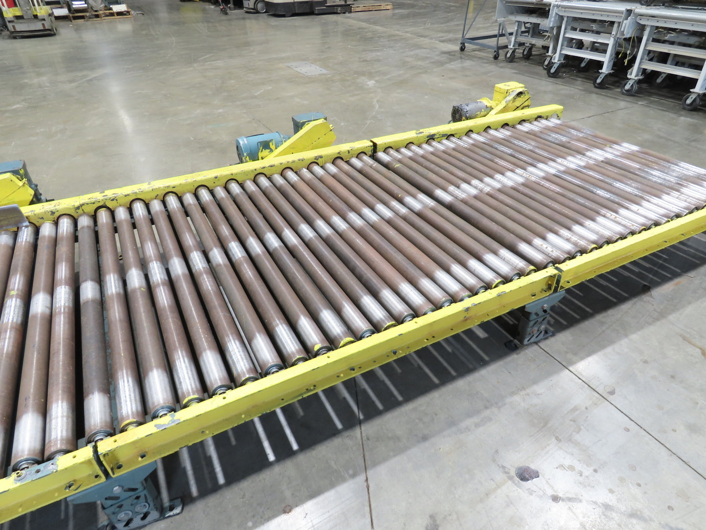 Hytrol 25-CRR 50"W x 15'L Pallet Conveyor 2.5" Roller 3PH Chain Drive 35FPM