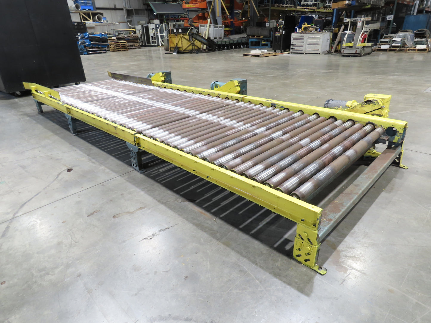 Hytrol 25-CRR 50"W x 15'L Pallet Conveyor 2.5" Roller 3PH Chain Drive 35FPM