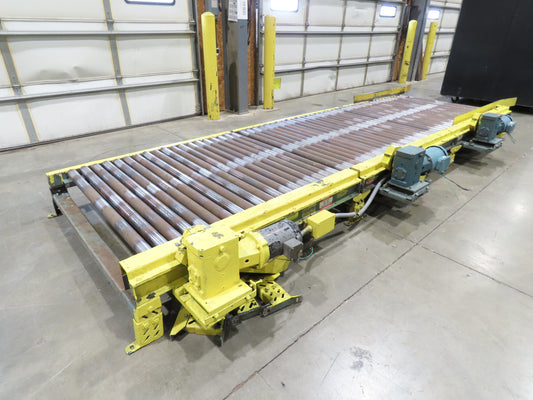 Hytrol 25-CRR 50"W x 15'L Pallet Conveyor 2.5" Roller 3PH Chain Drive 35FPM