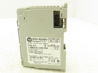 Allen Bradley 1769-IF4 Compact I/O Analog Input Module 24VDC Ser B Rev 2 F/W 3.2