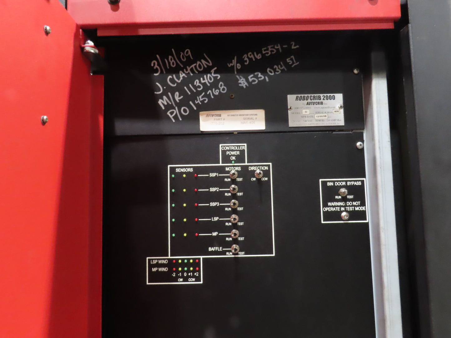 Auto Crib RoboCrib 2000 Industrial Tool Parts Vending Machine Inventory Stock