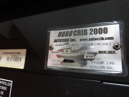 AutoCrib RoboCrib 2000 Industrial Parts Vending Machine  *Not Working*